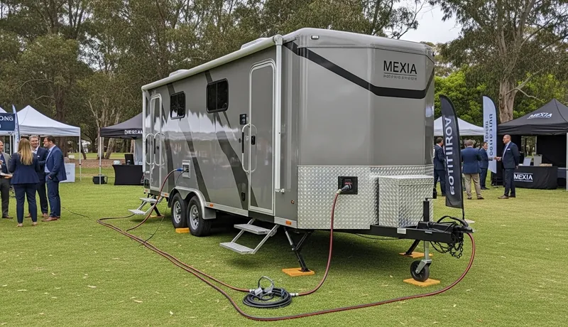 Portable toilets at a San Antonio festival
